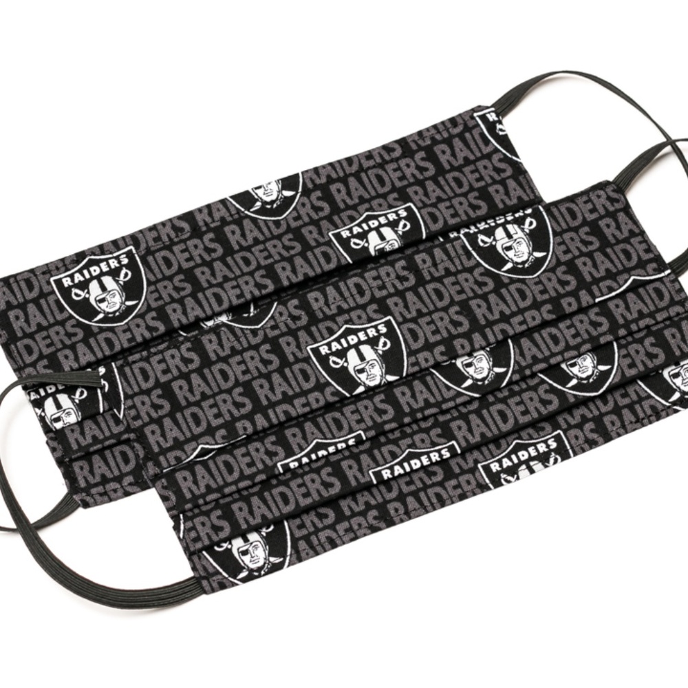 Oakland Raiders NFL Cloth Face Masks (2)